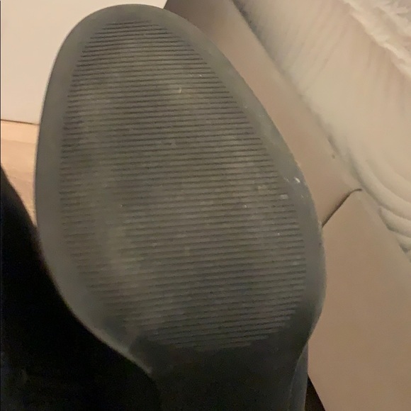 A black with gold zipper detailing booties - Picture 5 of 5